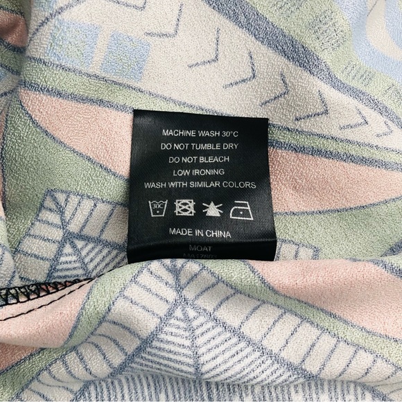 Maac London Moat 70's Boho Hippies style bold graphic print dress or tunic top - Picture 17 of 17